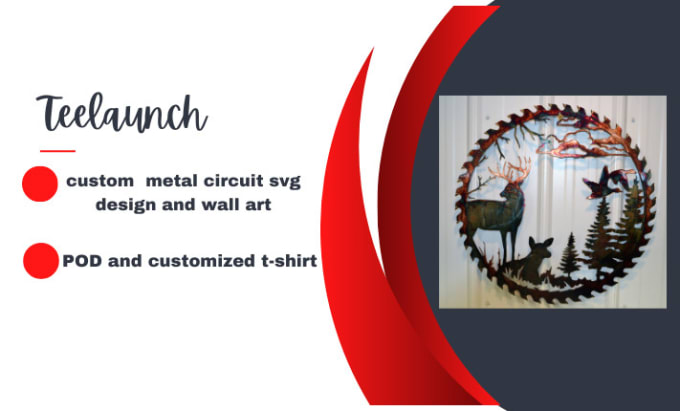 Gig Preview - Design a unique custom metal wall art sign, metal svg