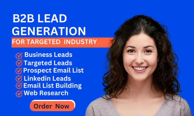 Gig Preview - Do b2b lead generation, linkedin leads, targeted leads and prospect list