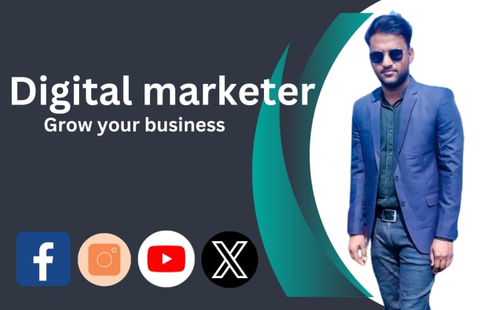 Gig Preview - Your digital marketer and businesses grower