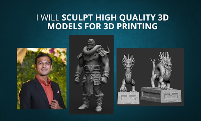 Gig Preview - Sculpt high quality 3d models for 3d printing