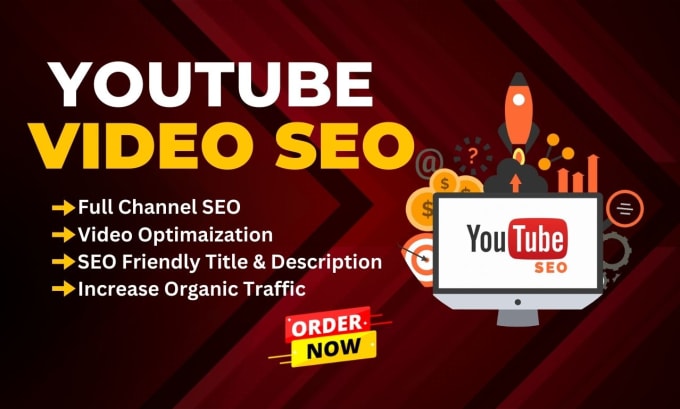 Gig Preview - Professional youtube video SEO for organic ranking