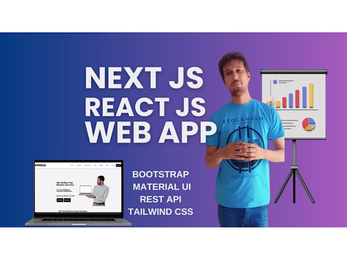 Gig Preview - Develop a web app using react, redux, next js, strapi ,nest js ,node ,supabase