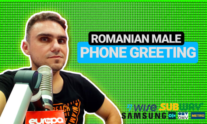 Gig Preview - Voice your professional romanian IVR, on hold greeting, voice mail