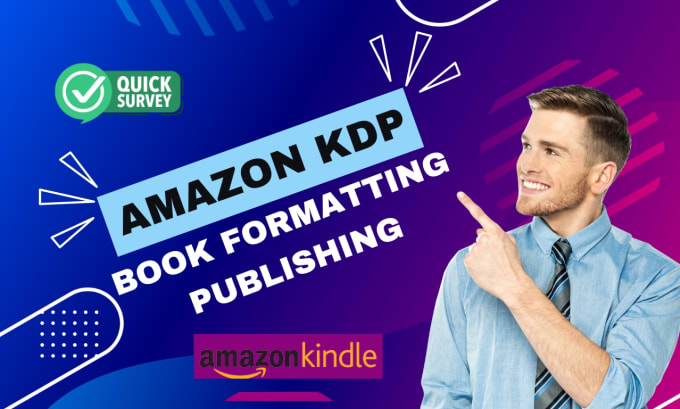 Gig Preview - Publish book on amazon kindle kdp, book formatting, amazon kdp book publishing