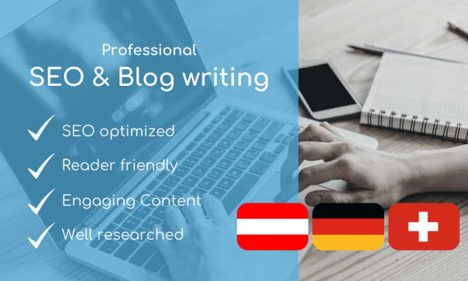 Gig Preview - Create german user friendly blog posts regularly