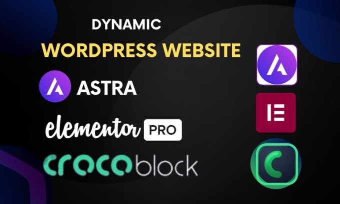 Gig Preview - Build dynamic wordpress website by crocoblock, elementor, jet engine, astra pro