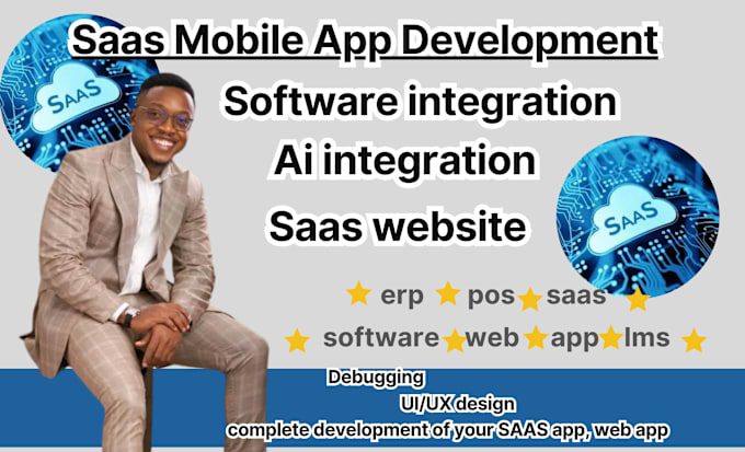 Gig Preview - Develop saas mobile app and app web app with admin panel, saas integration