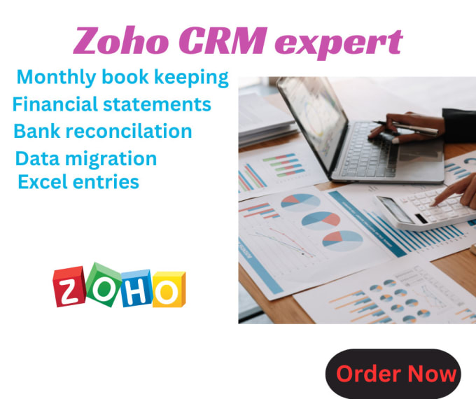 Gig Preview - Be your zoho crm expert, zoho books keeping, zoho campaign