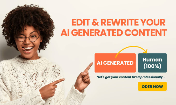 Gig Preview - Proofread, edit, and rewrite ai content to human