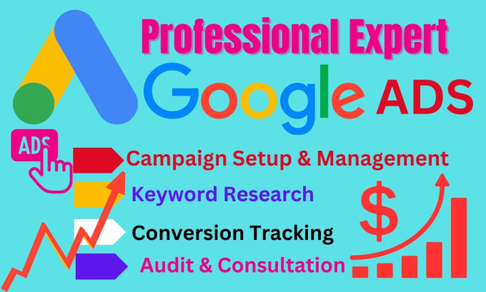 Gig Preview - Create and manage your google ads adwords, PPC campaign