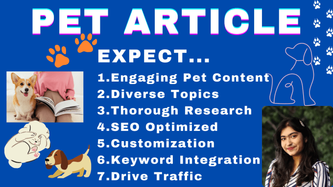 Gig Preview - Write pet article and blog posts for your website