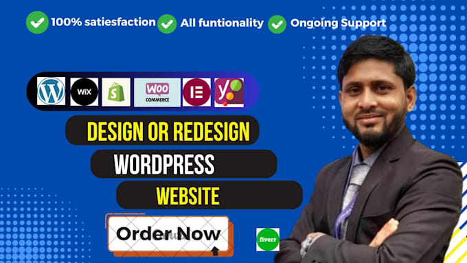 Gig Preview - Complete customize wordpress  website landing page