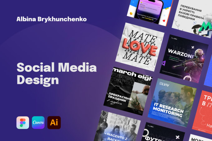 Gig Preview - Do social media design instagram templates