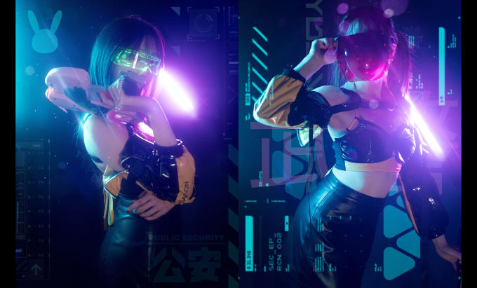 Gig Preview - Turn your photo into a cyberpunk poster