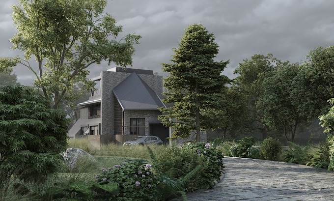 Gig Preview - Architect, 3d exterior modeling and visualization