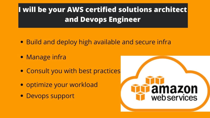 Gig Preview - Be your AWS cloud computing professional