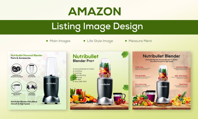 Gig Preview - Create amazon listing  lifestyle and infographics variation