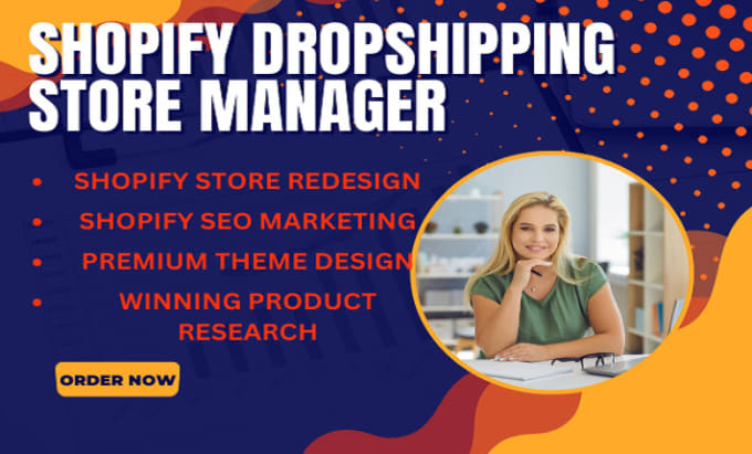 Gig Preview - Market and launch create manage redesign speed up shopify dropshipping store