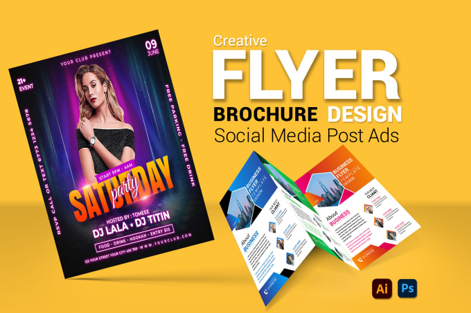 Gig Preview - Do creative and modern flyer, brochure for your business and events in 24hrs