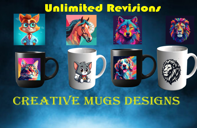 Gig Preview - Create trendy custom typography mugs and water bottle designs