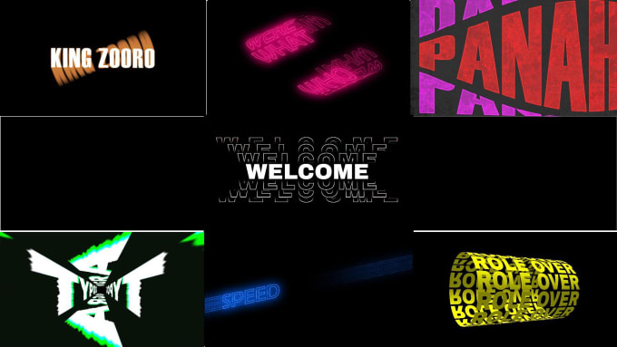 Gig Preview - Create custom kinetic typography animated video