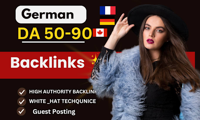 Bestseller - publish german, canada, dutch, france, backlinks, da 50,90 guest posting