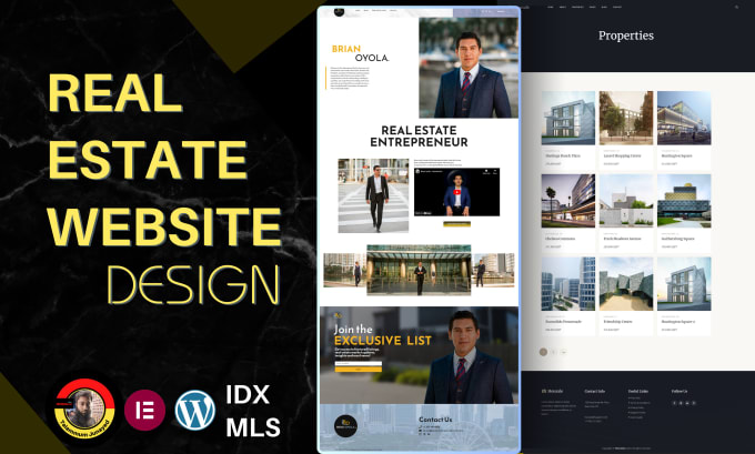 Gig Preview - Design real estate wordpress website, landing page with idx, mls integration