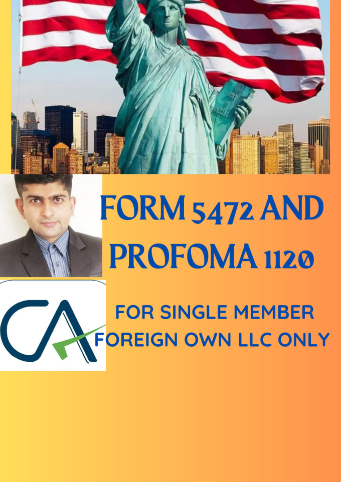 Gig Preview - File form 5472 and proforma 1120 for single member foreign own llc