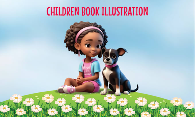 Gig Preview - Do create african american children story book illustration