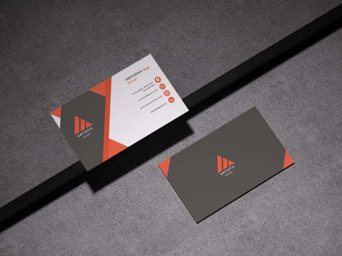 Gig Preview - Design a minimalist visiting card, name card, business card