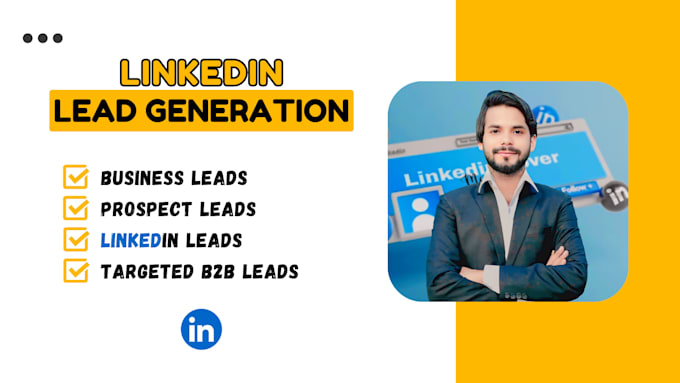 Gig Preview - Do highly targeted b2b lead generation, linkedin leads and prospect list