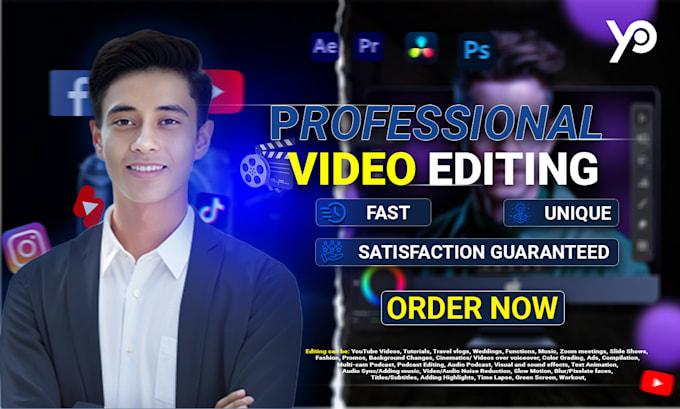 Gig Preview - Do professional video editing for any project