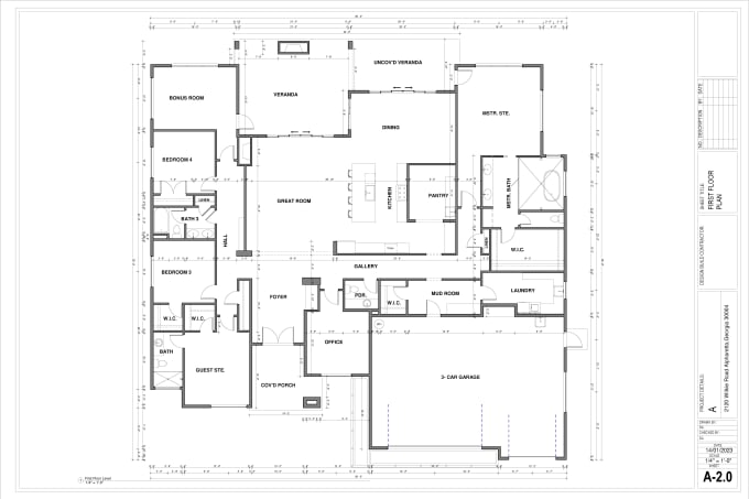 Gig Preview - Our agency will assist an architect,contractor,builder for permit drawing in autocad and revit