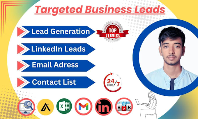 Gig Preview - Acquire a targeted email , contact list to gather medical and  business lead