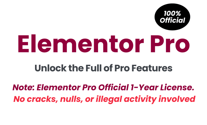 Gig Preview - Provide genuine elementor pro official 1year license