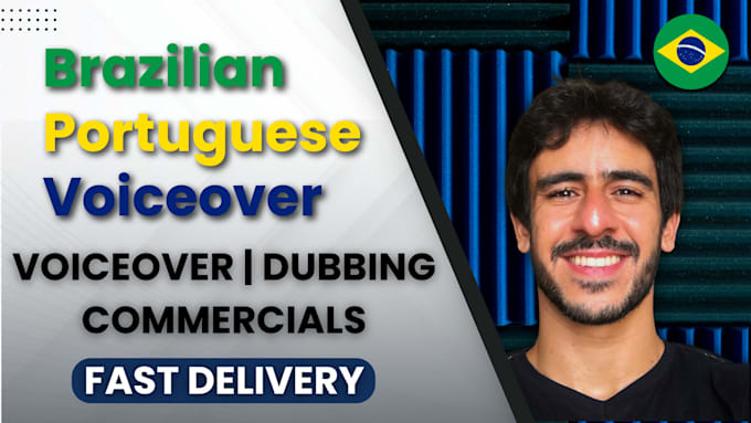 Bestseller - provide brazilian portuguese voiceover for you