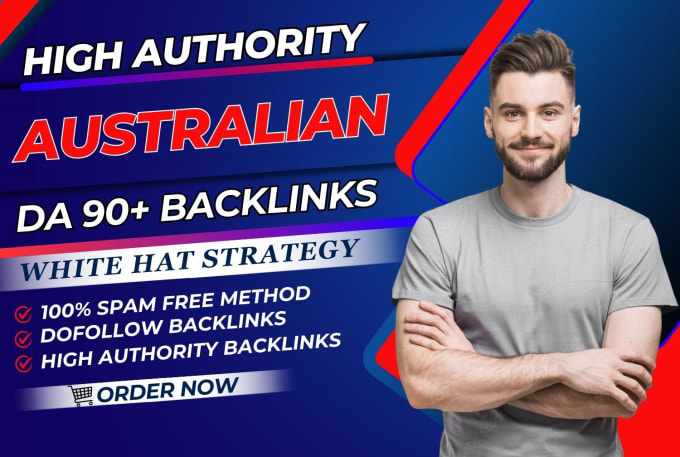 Gig Preview - Provide high authority australia seo backlinks from top australian sites