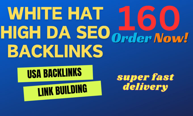 Gig Preview - White hat high da authority USA backlinks high pr authority SEO link buiding