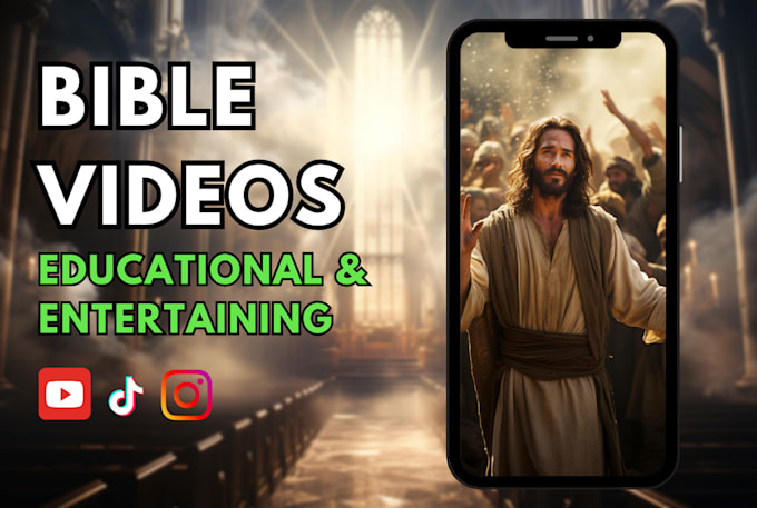 Gig Preview - Create educational bible videos for social media