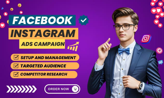 Gig Preview - Setup and run facebook ads campaign and instagram ads manager