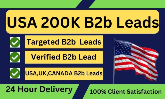 Bestseller - build USA 200k verified b2b lead list