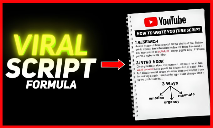 Gig Preview - Be your professional youtube scriptwriter, scriptwriter