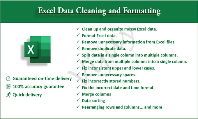 Gig Preview - Do excel data cleaning