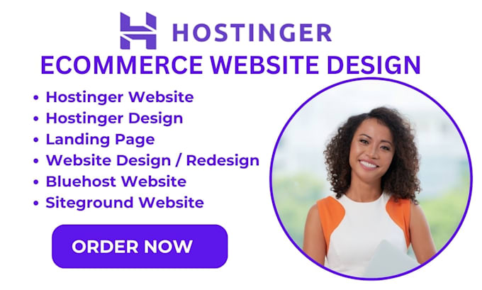 Gig Preview - Hostinger website design hostinger website redesign hostinger blog website