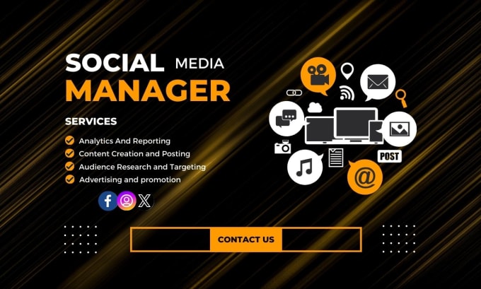 Gig Preview - Grow your social media presence as your dedicated manager