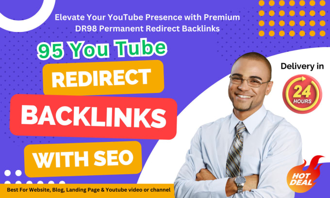 Gig Preview - Create permanent youtube redirects backlinks  domain DR 98