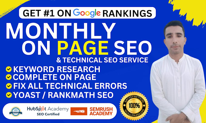 Bestseller - do onpage SEO technical optimization on wordpress, shopify, wix website