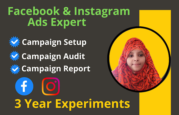 Gig Preview - Be your instagram and facebook ads expert