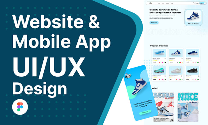 Gig Preview - Create modern UI UX design for mobile app or web app