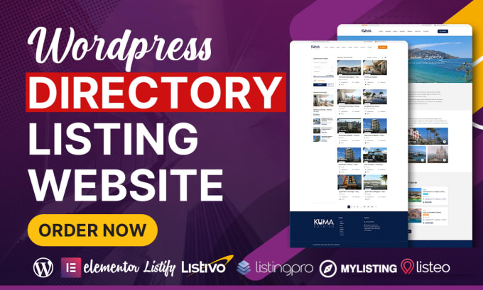 Gig Preview - Make a wordpress listing website directory marketplace ecommerce